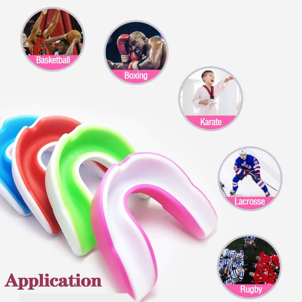 CT-Tebrun Sports Mouth Guard for Kids Youth/Adults-Mouthguard for Lacrosse, Basketball, Karate, Flag Football, Martial Arts, Rugby, Boxing, MMA, Hockey -Free Carrying Case for Mouthguard : Sports & Outdoors