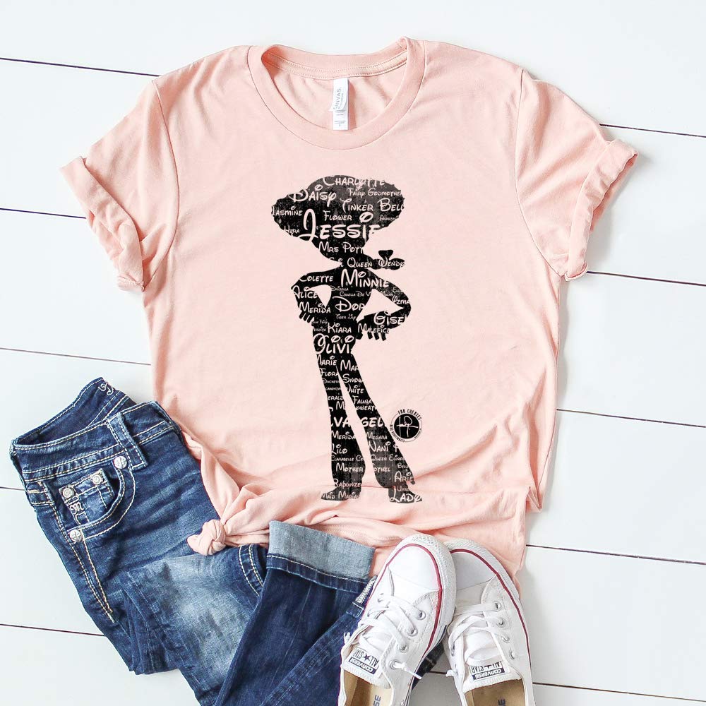 Jessie Classic Disney Names T Shirt Toy Story 4 Graphic Unisex Tee
