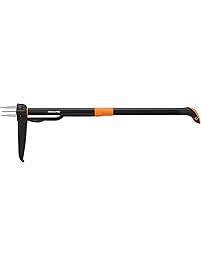 Fiskars Deluxe Stand-up Weeder (4-Claw) 39 inch, 339950-1001