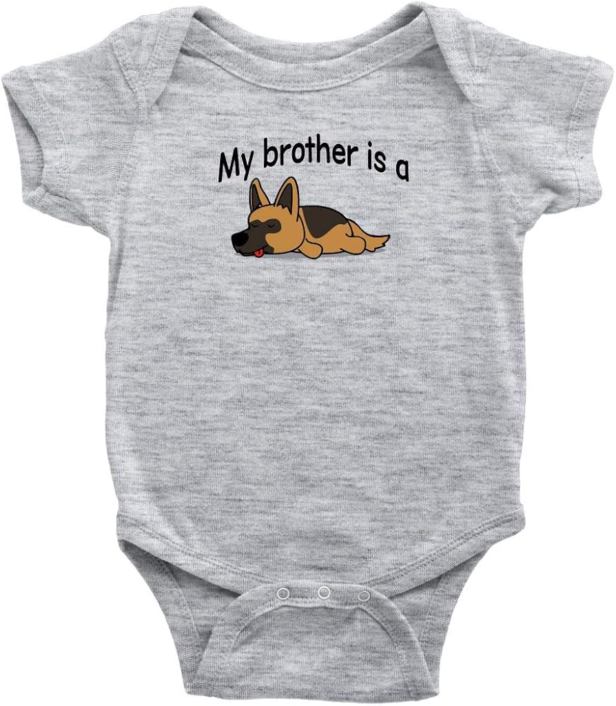 My Brother is A German Shepherd Onesie Bodysuit for Baby