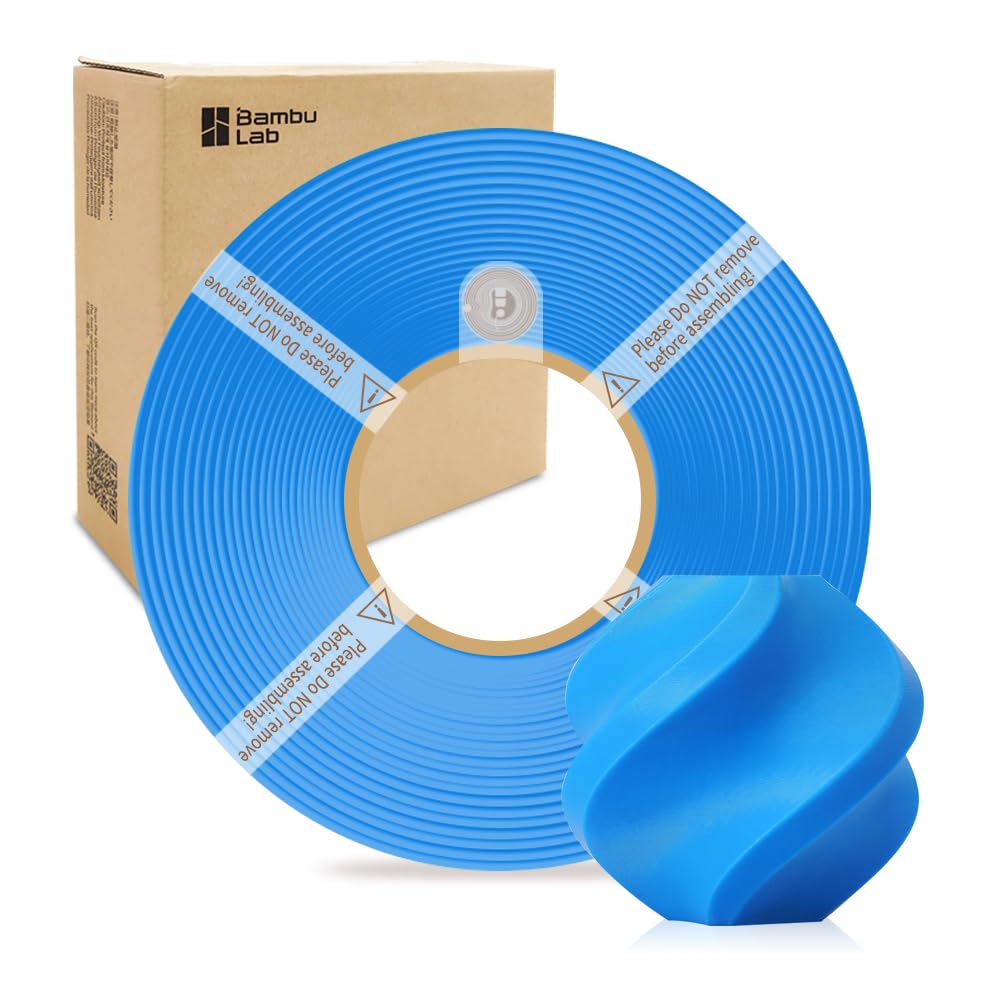 Photo 1 of Bamboo Lab PETG HF Refill Filament 1.75mm High-Speed, Easy to Print, Smooth Texture, Eco Friendly with RFID for Bambu Lab X1, P1,A1 Series 1KG (2.2lbs) Exclude Spool +/- 0.03mm (Lake Blue 33601)