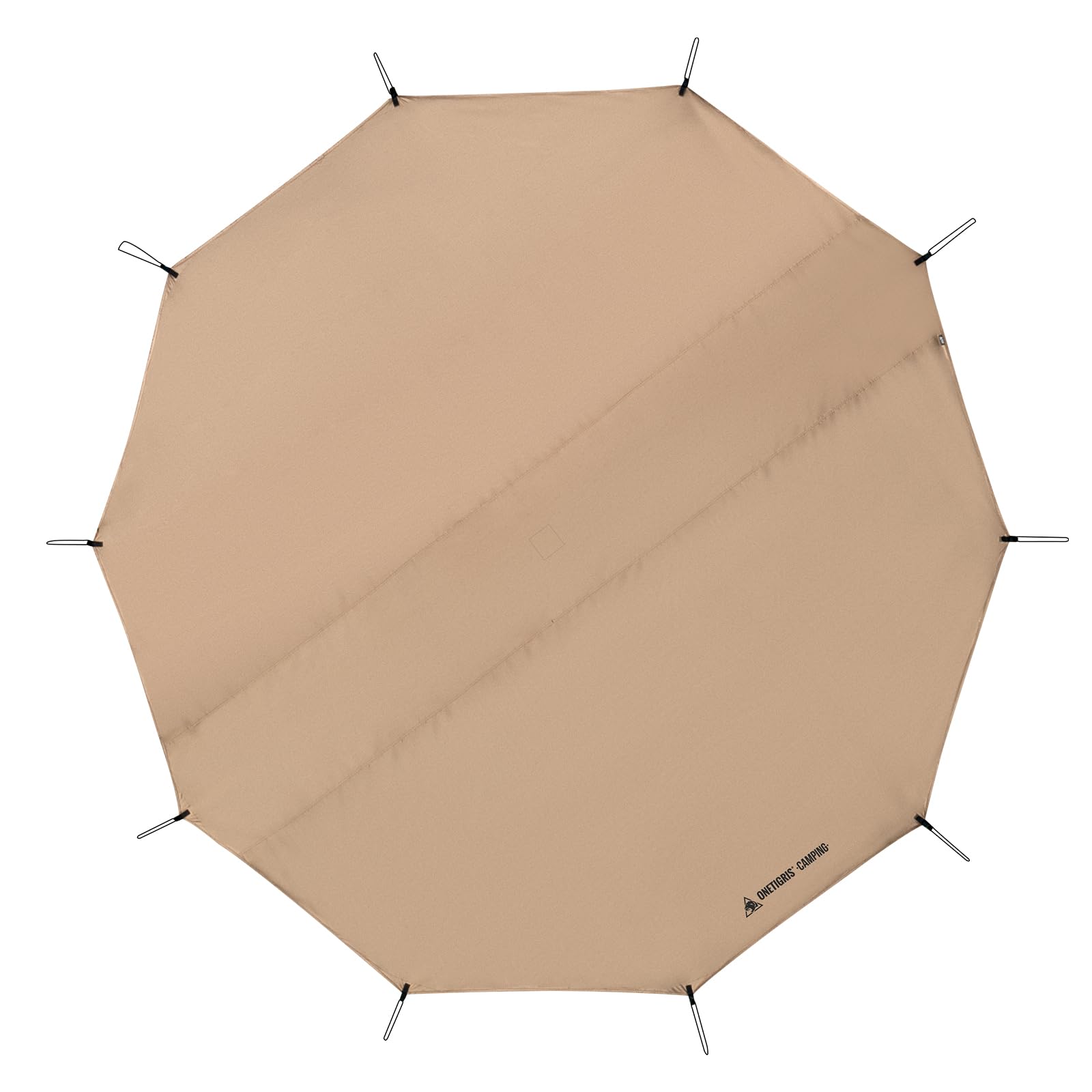 OneTigris Rock Fortress 6 Person Footprint, Ten-sided Tent Groundsheet 5000mm Waterproof Ratings