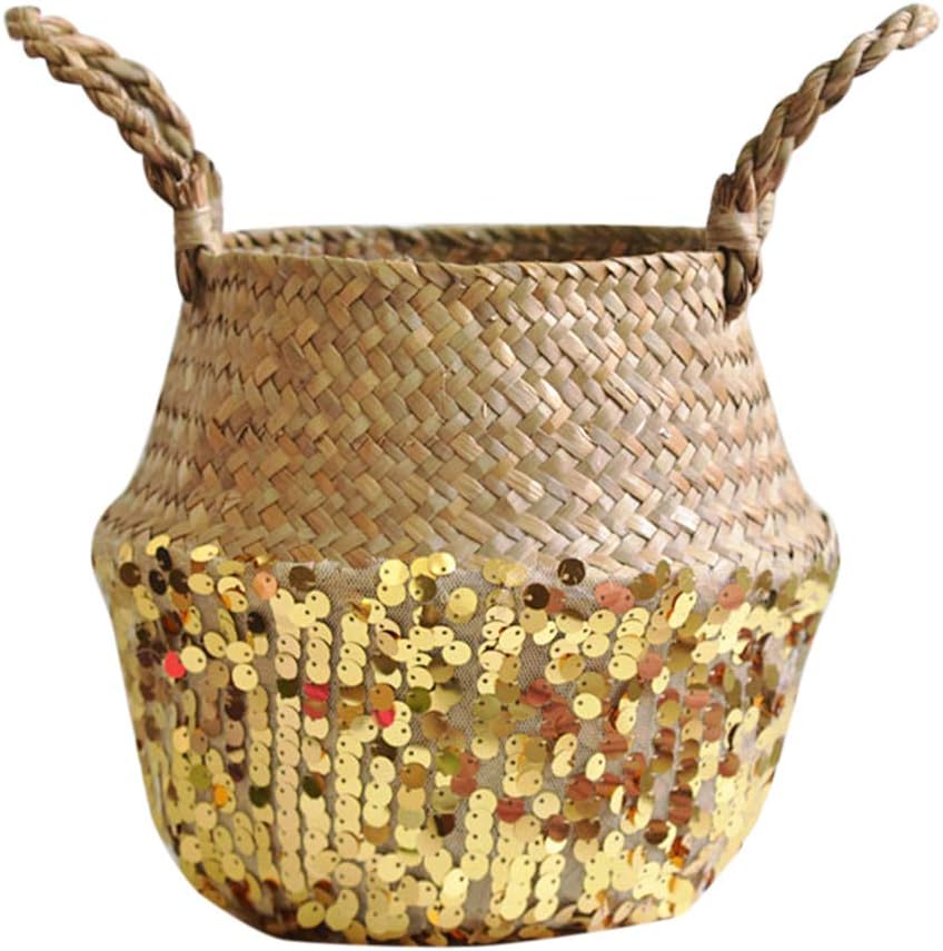 Cestos de almacenaje Cesta de Flores para Plantas S: 22cm * 20cm Azul