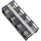 uxcell Dual Rows 4 Positions 600V 100A Wire Barrier Block Terminal Strip