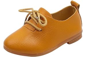 PPXID Toddler Little Girl's Boy's British Style Lace Up Saddle Shoes Casual Oxfords Flats
