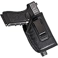 POYOLEE Concealed Carry Holster Universal IWB Gun Holster with Underbarrel Laser Flashlight Mounted on Gun Fits Glock 17/19/20/23 | Beretta 92 FS, PX4, XDM, HK USP, MP and More