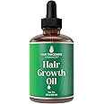 Hair Thickening and Moisturizing Serum - Vegan Scalp Treatment Oil for Women, Men with Dry, Frizzy, Weak Hair and Hair Loss. Peppermint, Wild Black Castor Oil, Unscented 2oz