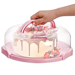 Coloch Cake Carrier with Lid and Handle, 3 in 1
