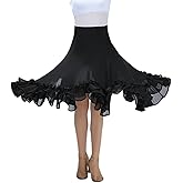 CISMARK Elegant Ballroom Dance Latin Dance Skirt for Women