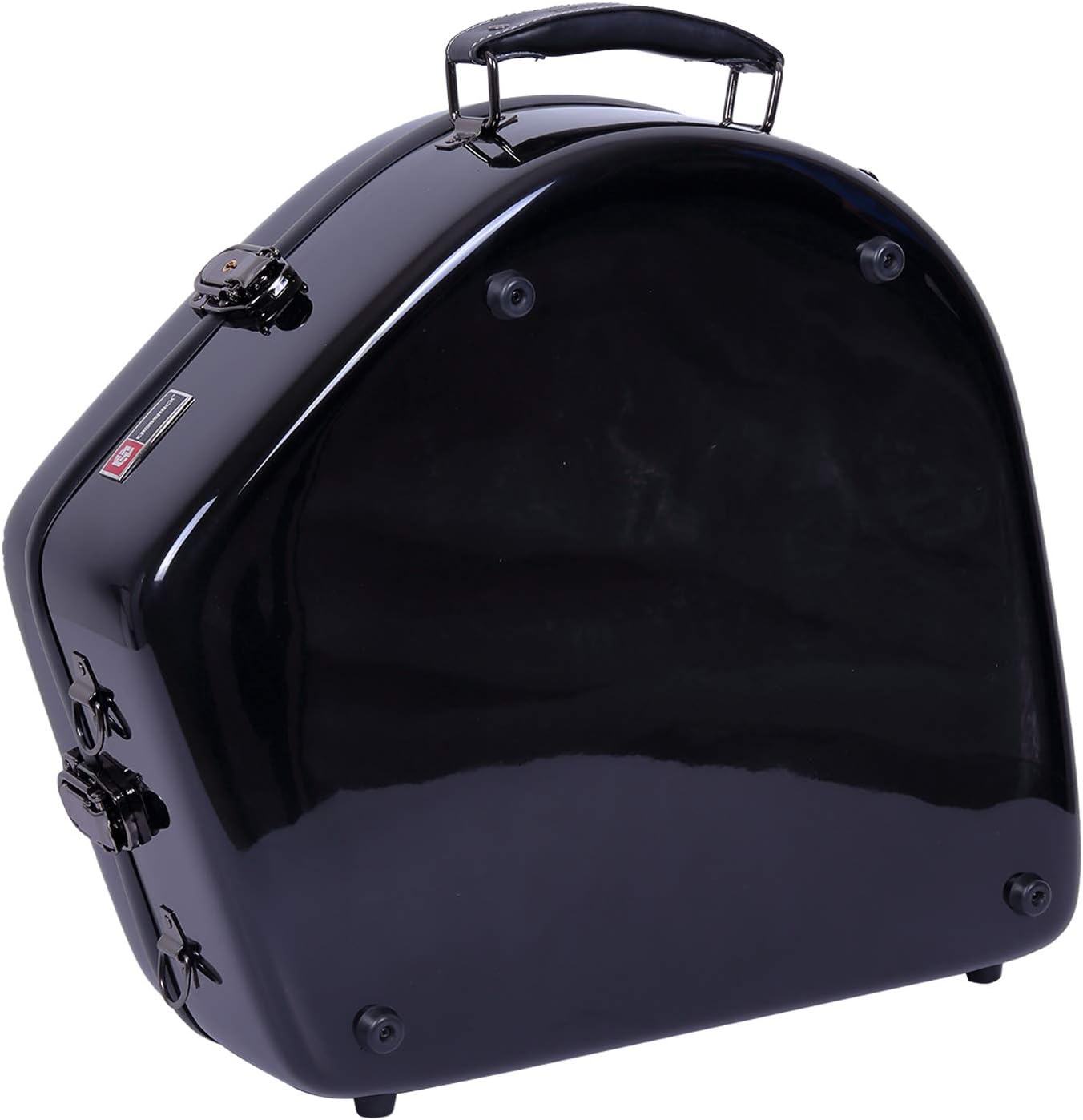 Crossrock French Horn Case, Fiberglass Hardshell Bell Detachable Hard Case With Backpack Straps, Black (CRF1000FHDBK): Musical Instruments