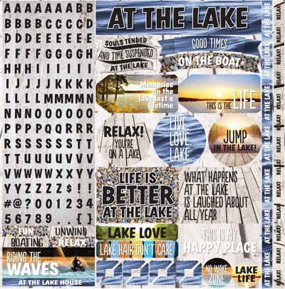 Lake Life 12x12 Variety Stickers