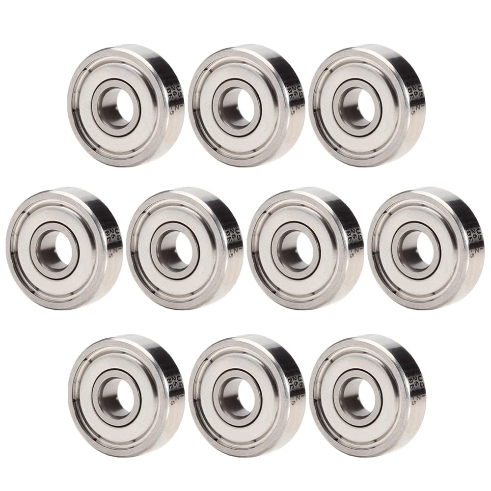 625ZZ Bearing 5x16x5mm ABEC-5 Double Shield Miniature Ball Bearings, 625-ZZ for Makefr RS CNC 32 Tutors (Pick of 10Pcs)