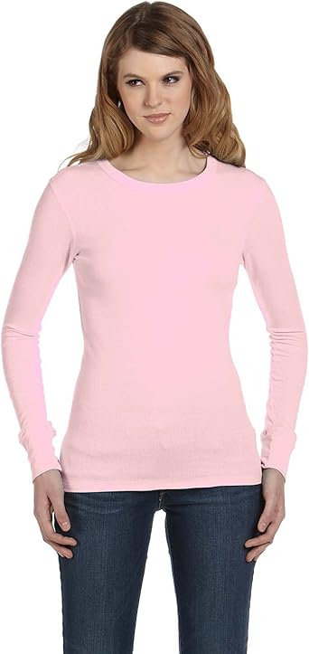 womens pink thermal top
