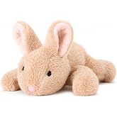 Cute Bunny Stuffed Animal Soft Brown Rabbit Plush Toy Gift for Kids 7" | Adorable Palm-Sized Bunny Plushie, Easter Birthday Christmas Valentine&rsquo;s Day Gift for Girls Boys Girlfriend
