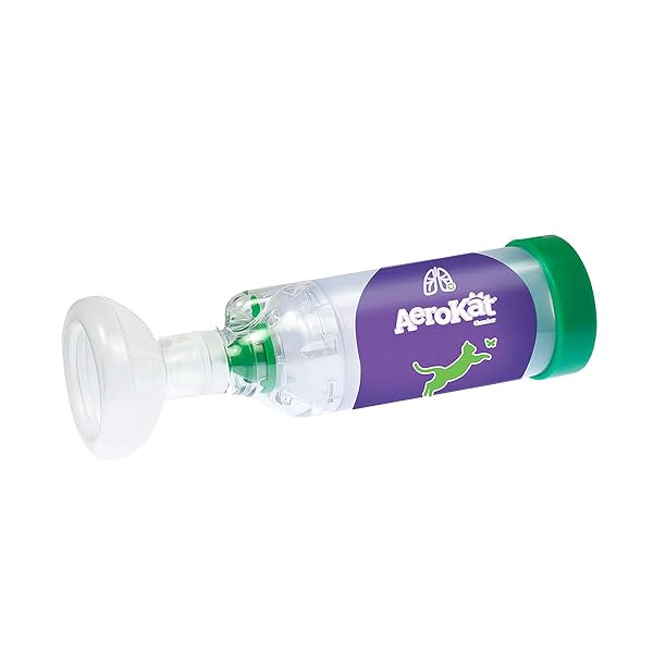 AEROKAT THE ORIGINAL FELINE AEROSOL CHAMBER INHALER SPACER...