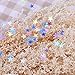 EBOOT Star Confetti Holographic Stars Glitter Confetti for Christmas Decoration, Wedding Party Supplies, Multicolor, 1/4 Inch