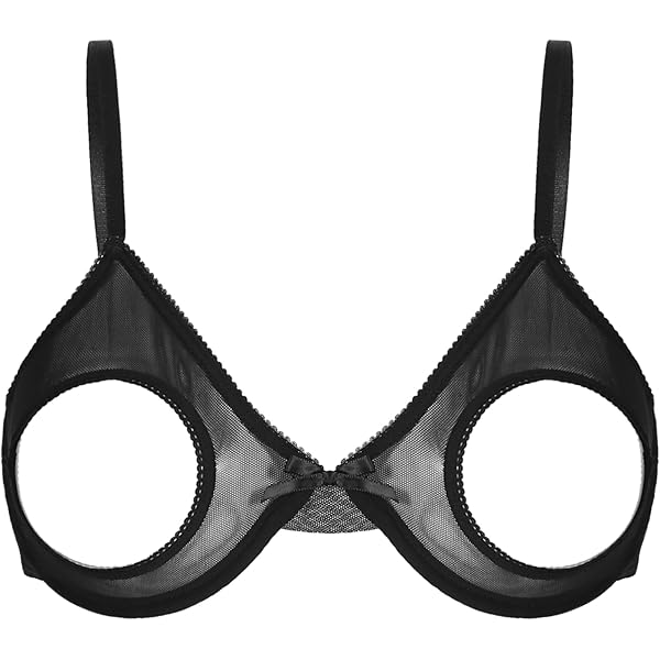 Agoky Women's 1/4 Cups Bras Hollow Out Self Bra Lingerie Brassiere
