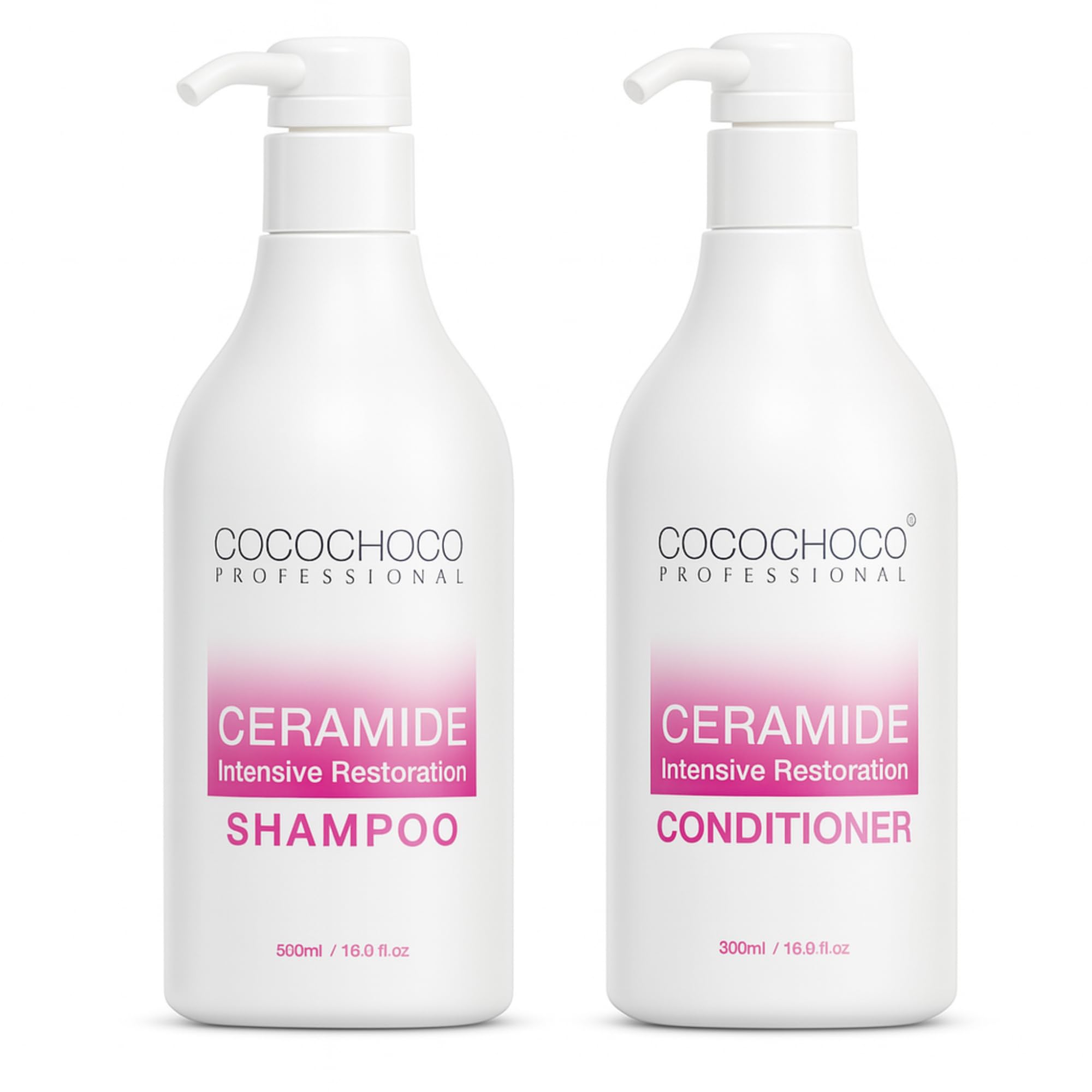 COCOCHOCO Ceramide Intensive Restoration Shampoo 500 ml and Conditioner 500 ml