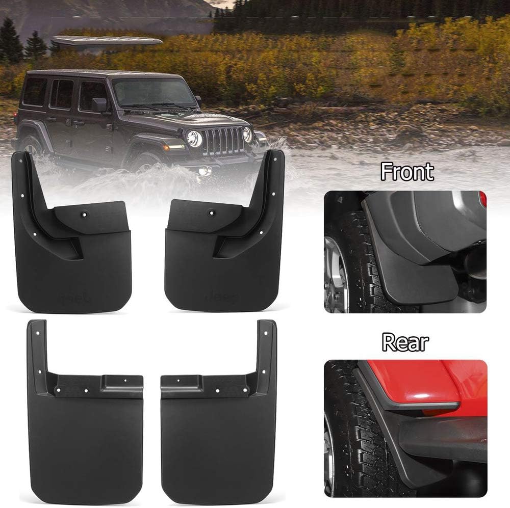 JXSMDNB Mud Flaps Mudguards Splash Guards for Fender Mud Flap Car Accessories For Jeep for Wrangler JL 2018