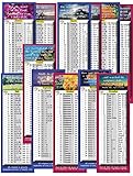 Daily Bible Reading Schedule By Month - Four Sets (24 Cards Total) (2.75x8.25)