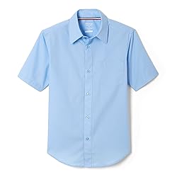 French Toast Big Boys' Short Sleeve Poplin Dress