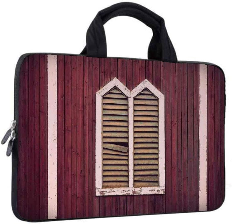 12" Neoprene Laptop Bag,Shutters Window on Business Briefcase Compatible with MacBook Air