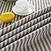 Lahome Stripe Tassel Tablecloth - Cotton Linen Table Cover Kitchen Dining Room Restaurant Party Decoration (Round - 60