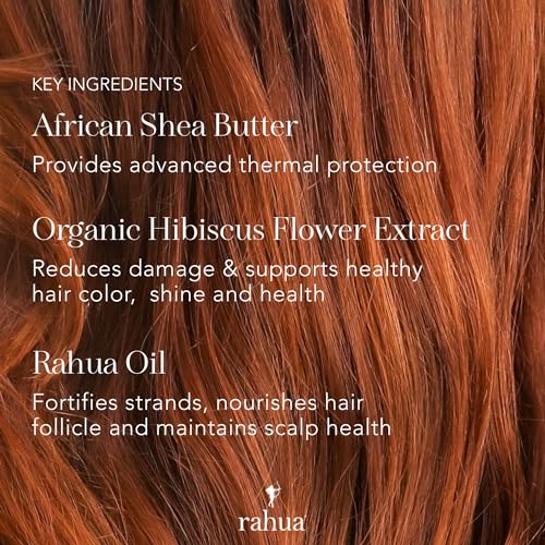 Rahua Heat Protectant Shield – Silicone-Free Styling Primer & Thermal Spray – With Amazonian Rahua Oil, Shea Butter & Hibiscus – Natural Gloss & Shine for All Hair Types – 6.5 fl oz