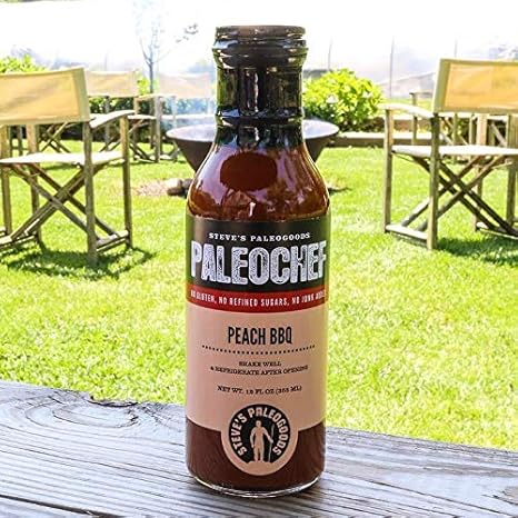 Amazon Com Steve S Paleogoods Paleochef Peach Bbq Sauce 12 Oz Grocery Gourmet Food