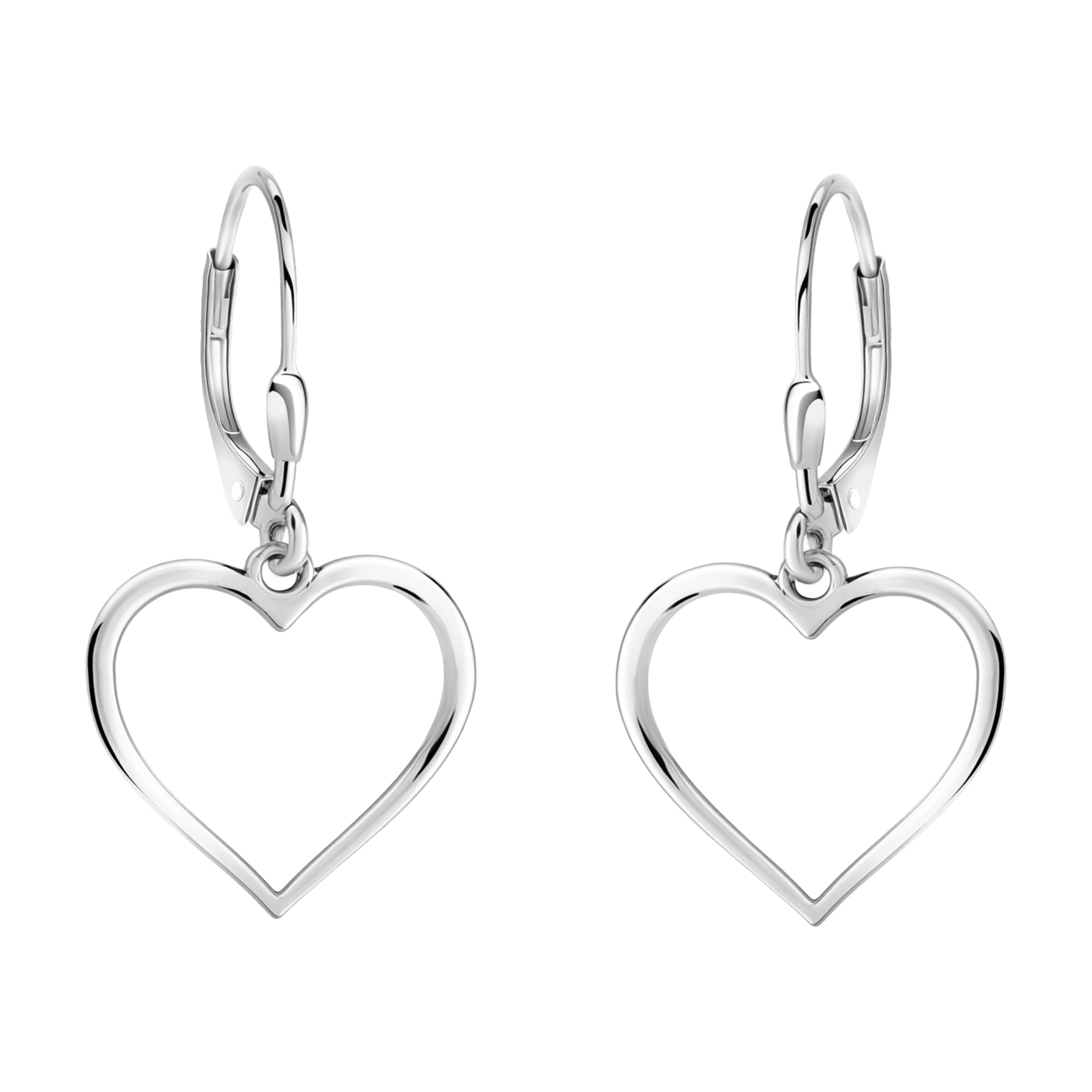 SOFIA MILANI - Women's Earrings 925 Silver - Heart Dangle Earring - E0504