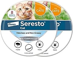 Seresto Cat Vet-Recommended Flea & Tick Treatment & Prevention Collar for Cats, 8 Months Protection | (Pack of 2)