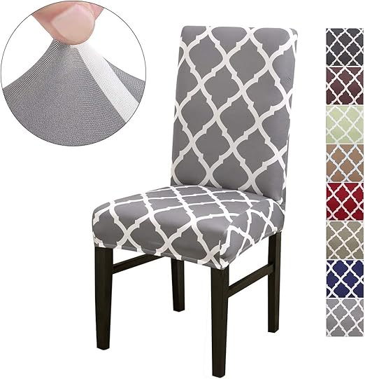 LiveGo Chair Cover, 4 Pack Stretch Dining Chair Covers High Back Chair