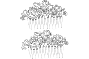 FOMIYES 2pcs Bride Hair Comb Wedding Headdress Delicate Headwear Dress Accessories Party Hair Ornament