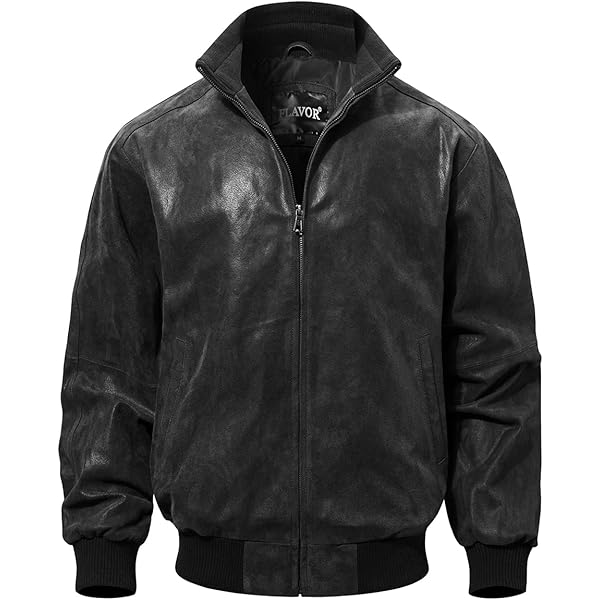 Crafter Men's Classic A2 Aviator WWII Flying Tiger Leather Jacket