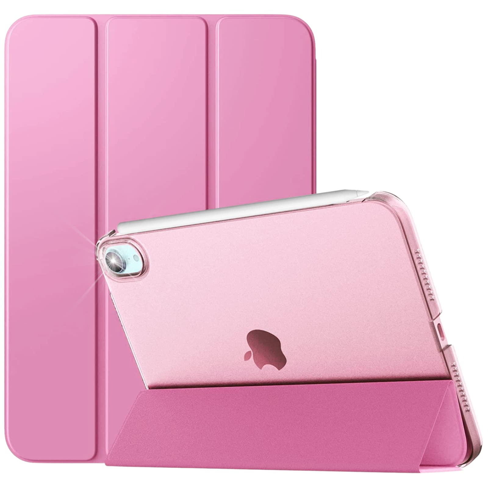 For iPad Mini 7 (A17 Pro, 2024) / Mini 6 (2021) Generation Case, 8.3 inch - Auto Wake/Sleep Cover - Mini 7th / 6th Models: A2993_A2995_A2996_A2567_A2568_A2569 (Pink)