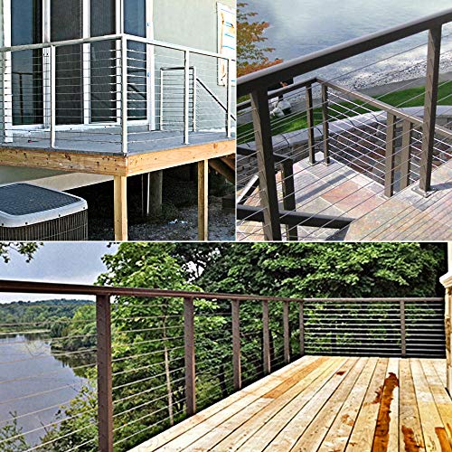 IZOKIN 1/8" 316 Stainless Steel Wire Rope Aircraft Cable for Deck Cable