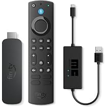 Amazon Fire TV Stick 4K Max avec câble d'alimentation USB : Amazon