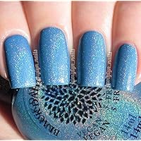 Beach Hydrangea | Cornflower Blue Holo Nail Polish | by Black Dahlia Lacquer | Vegan & 5 Free