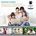 Home Security Camera, DIGOO-M1Z 1080P Wireless Wifi IP Camera, Baby Monitor, Surveillance System with Pan/Tilt/Zoom Function, Night Vision, Motion Detection, ONVIF Support, Remote Control, White