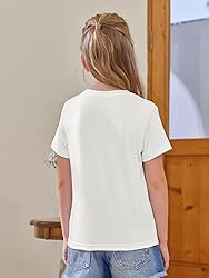 Girls Short Sleeve T Shirts Kids Summer Tops