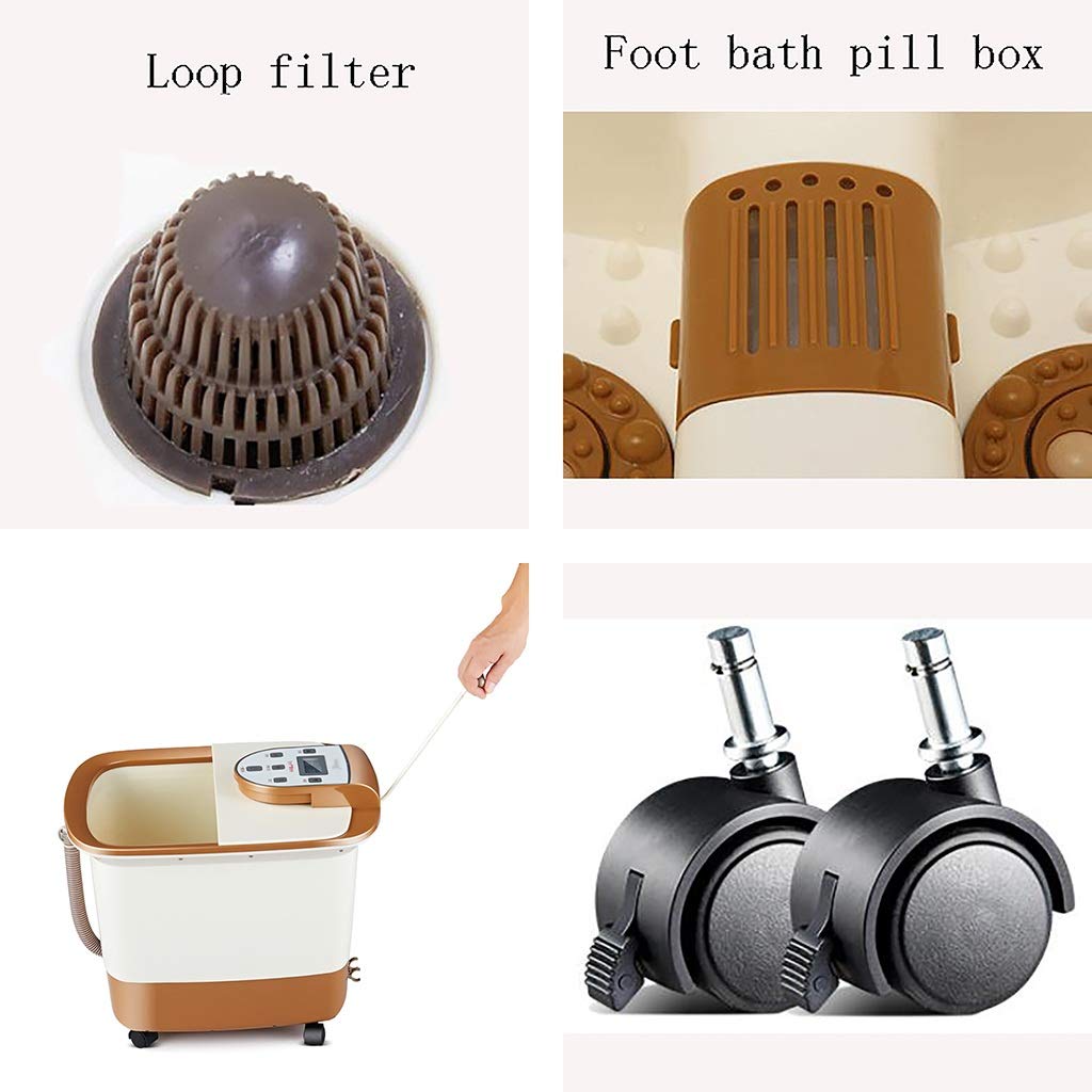 最終値下げ フットマッサージャー フットタブ自動マッサージフットバスフットバスバレル電気加熱フットマッサージマシン フットマッサージャーフットバス B07gnn8qx5 21春大特価セール Www Aiq Aiq Com Mx
