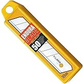 Tajima Spare Blades, Set of 50 Piece, 18 mm, Alloy Steel, Original Japanese Steel, Silver, Tools, Snap-blades, Craft Knife, 0.2 kg