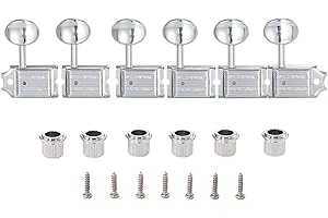 KAISH Chrome Split Post Vintage Guitar Tuning Keys Tuners Machine Heads for Strat/Tele Korea Made