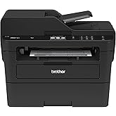 Brother MFC-L2750DW All-in-One Wireless Monochrome Laser Printer, Black - Print Copy Scan Fax - 36 ppm, 2400 x 600 dpi, Auto Duplex Printing, 50-Sheet ADF, 2.7" Touchscreen LCD, NFC, Ethernet, Tillsiy