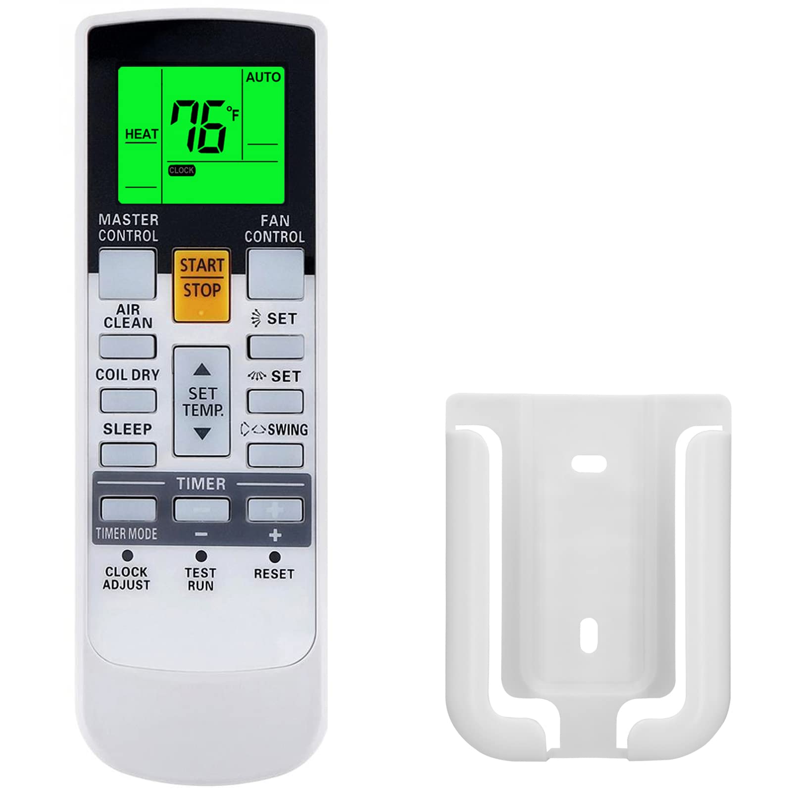 Photo 1 of Replacement Remote Control for Fujitsu ASU9RLQ ASU12RLQ ASU15RLQ ASU18RL ASU18RLQ ASU24RLQ ASU24RLB ASU30RLXB ASU36RLXB ASU18RLXS ASU24RLXS Wall ac Air Conditioner,with Wall Mount Case