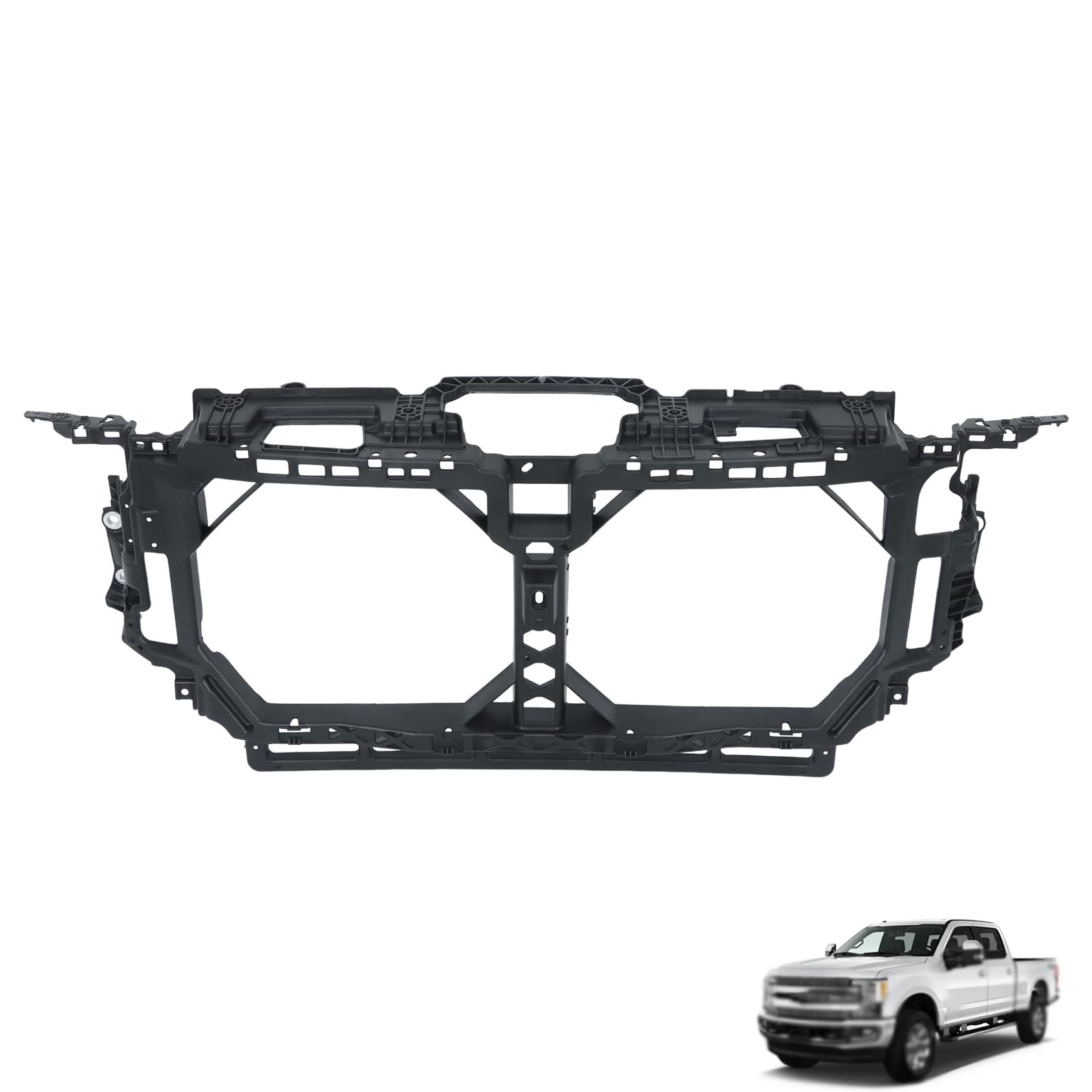 ANTUKO Plastic Front Header Panel Radiator Support Replacement for F250 ...