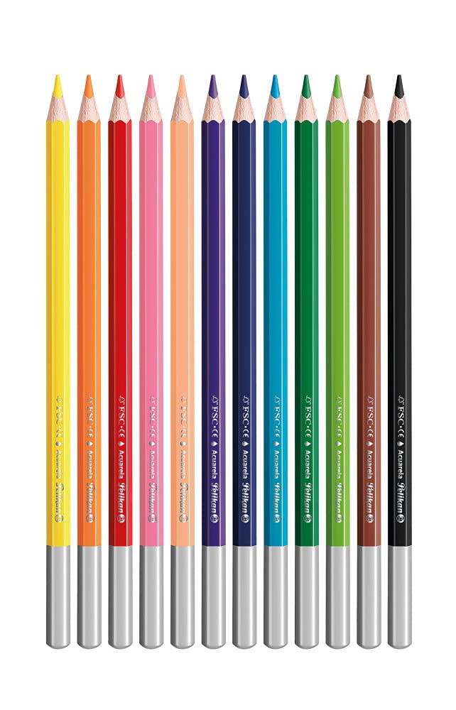 Pelikan 700672 Colouring Pencils Watercolour Pack of 12
