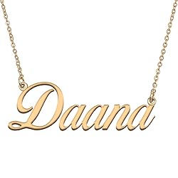 HUAN XUN Customized Custom Simple Any Name Necklace