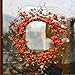 VGIA 18 Inch Red Berry Wreath Fall Wreath Front Door Decor Wreath Fall Decorations