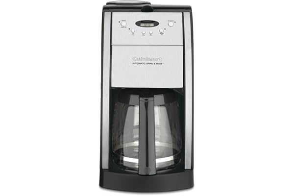 Cuisinart DGB-550BKP1 Automatic Coffeemaker Grind & Brew, 12-Cup Glass, Black